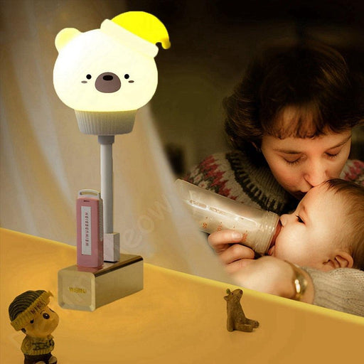 Rabbit LED Night Light: Cat Remote Control Lamp for Kids - Très Elite