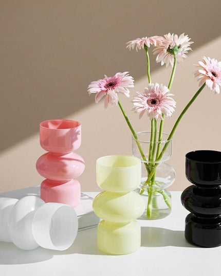 Nordic Chic: Classic Glass Vase for Elegant Home Accents