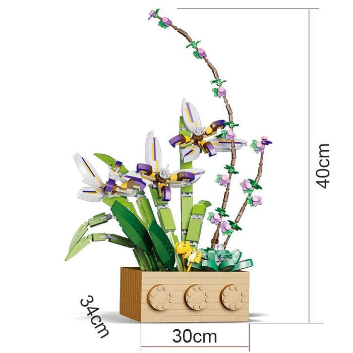 DIY Yellow Orchid Floral Design Kit for Crafting Vibrant Bouquets