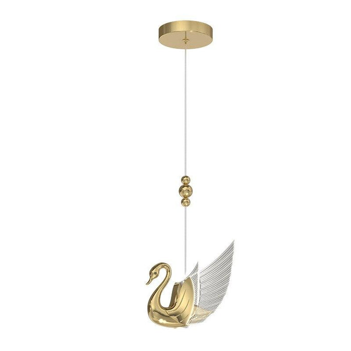 Graceful Swan LED Pendant Lamp - Elegant Lighting for Any Space