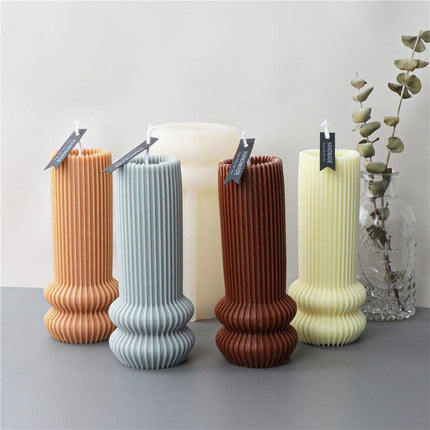 Chic Striped Geometry Silicone Mold for Elegant Crafting