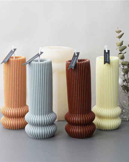 Chic Striped Geometry Silicone Mold for Elegant Crafting