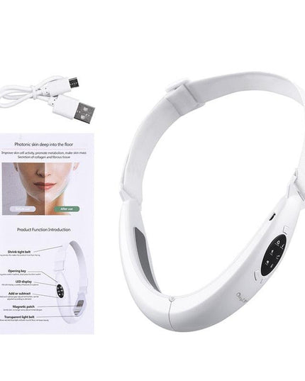 Youthful Radiance: Advanced Facial Contouring Device with Red Light Therapy and EMS Technology