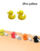 2pcs  duck yellow