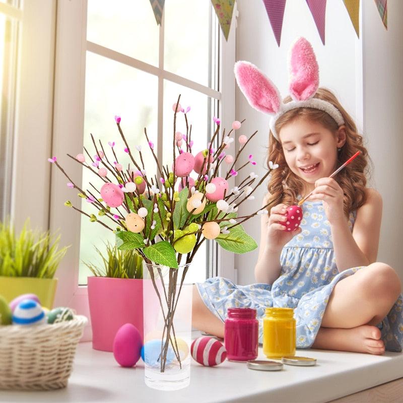 Enchanted Easter Egg Floral Branches: Festive Home Decor Delight
