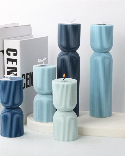 Chic Striped Geometry Silicone Mold for Elegant Crafting