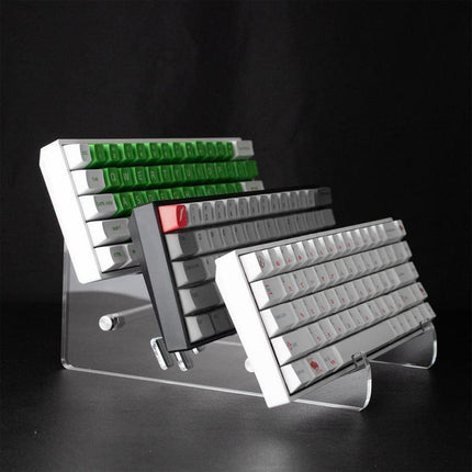 Sleek Customizable Acrylic Keyboard Organizer - Modern Storage Solution for Mechanical Keyboards