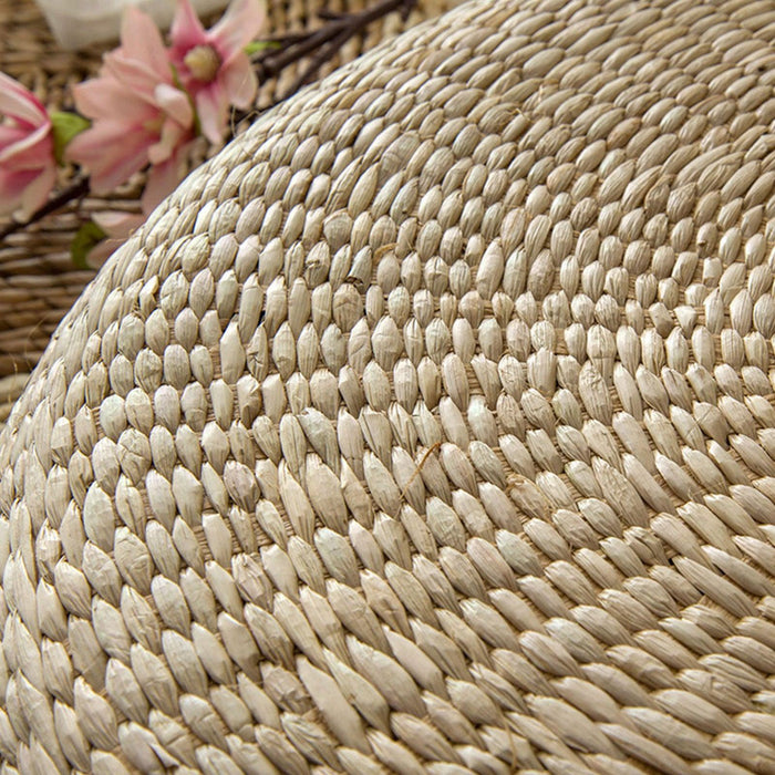 Natural Dandelion Handwoven Tatami Floor Cushion for Relaxation and Meditation