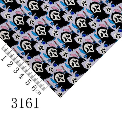 Hauntingly Fun Halloween Leather Craft Set - DIY Cartoon Vinyl for A4 Projects