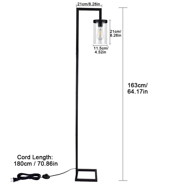 Elegant Nordic Gold and Black LED Floor Lamp - Modern Lighting for Your Home