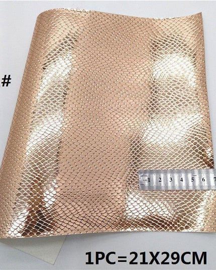 Sparkling Rose Gold Glitter Leather Crafting Sheet - Transform Your DIY Projects with Elegance