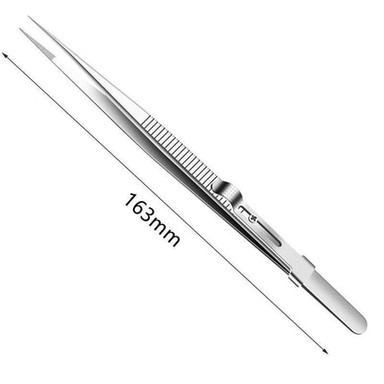 Delicate Task Precision Tweezer Set with Secure Slide Lock Mechanism