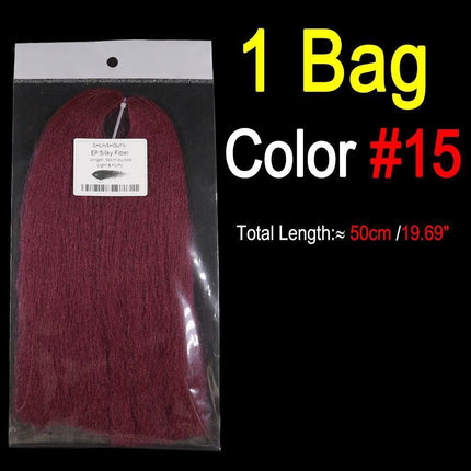 Vivid Synthetic Hair Fly Tying Material - High-Quality Fiber for Authentic Fly Designs