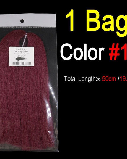 Vivid Synthetic Hair Fly Tying Material - High-Quality Fiber for Authentic Fly Designs