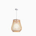 Bamboo Ceiling Chandelier: Hand-Woven Statement Piece for Home and Garden Decor