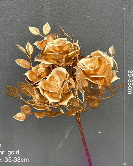 Elegant Golden Maple Leaf Home Decor Accent - Stunning Decorative Piece