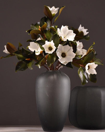 Exquisite Customizable Silk Magnolia Flower Arrangement with Tailored Stems
