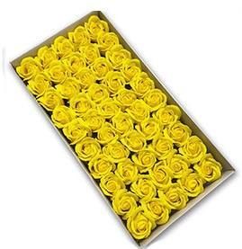 Blossoming Rose Soap Flower Collection - 50 Piece Set for Elegant Decor and Special Occasions