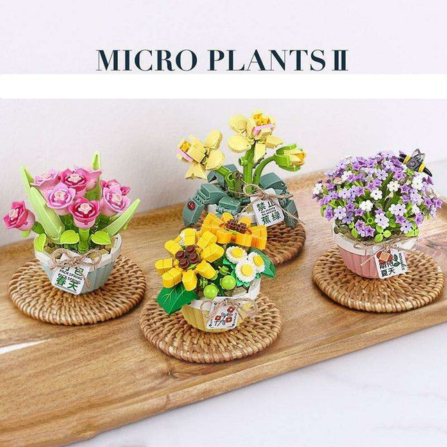 Elegance in Bloom: Premium Bonsai Building Block Set