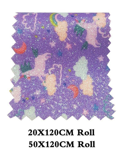 Enchanted Unicorn & Butterfly Faux Leather Craft Roll for Customized Hair Accessories