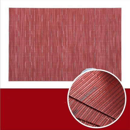 Bamboo Woven Heat-Resistant Dining Placemat Set - 4 Pieces
