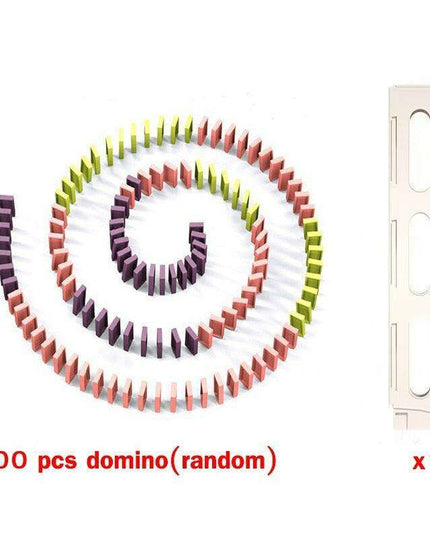 Electric Domino Train Set with Interactive Lights & Sounds - Fun STEM Learning Experience for Kids