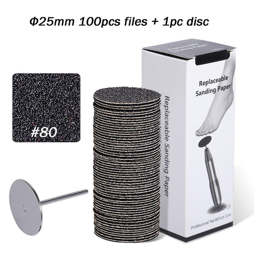 Ultimate Foot Care Grinding Disc Set with Adjustable Grit Levels and Replaceable Nozzles