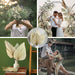 Bohemian Chic: Exquisite Palm Leaf and Pampas Grass Decor for Home and Weddings