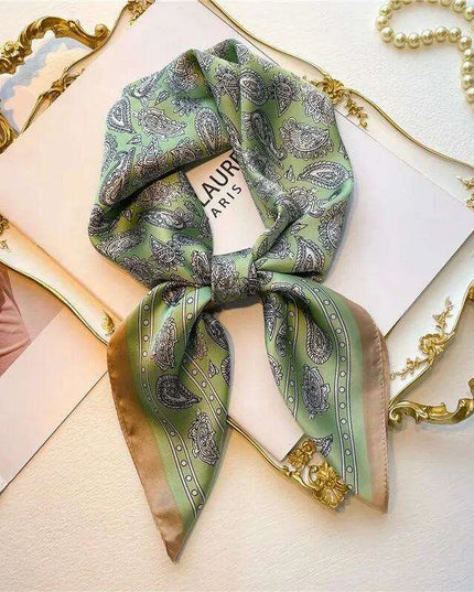 Elegant 70cm Silk Square Scarf - A Must-Have Accessory for Fashion-Forward Women