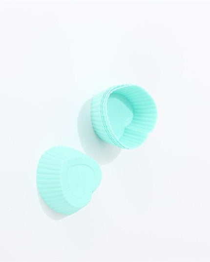 6-Pack Non-Stick Silicone Round Baking Molds for Cupcakes and Muffins