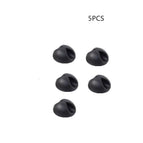 5pcs round black
