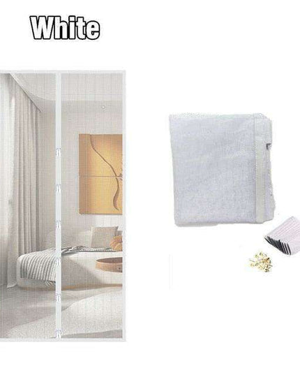 Insect-Proof Magnetic Mesh Screen Door with Automatic Soft Close Mechanism