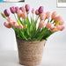 Silky Soft Tulip Blossom Set - Bundle of 5 Realistic Flowers for Elegant Wedding Decor