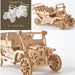 Wooden Transport 3D Puzzle Toy Set - Sailing Ship, Train, and Airplane Models for Imaginative Play