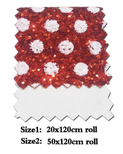 Glittering Dreams: Chunky Dot Vinyl Fabric Roll for Creative Crafters