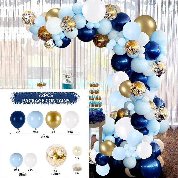 Blue Macaron Confetti Balloon Garland Kit - Elevate Your Special Events