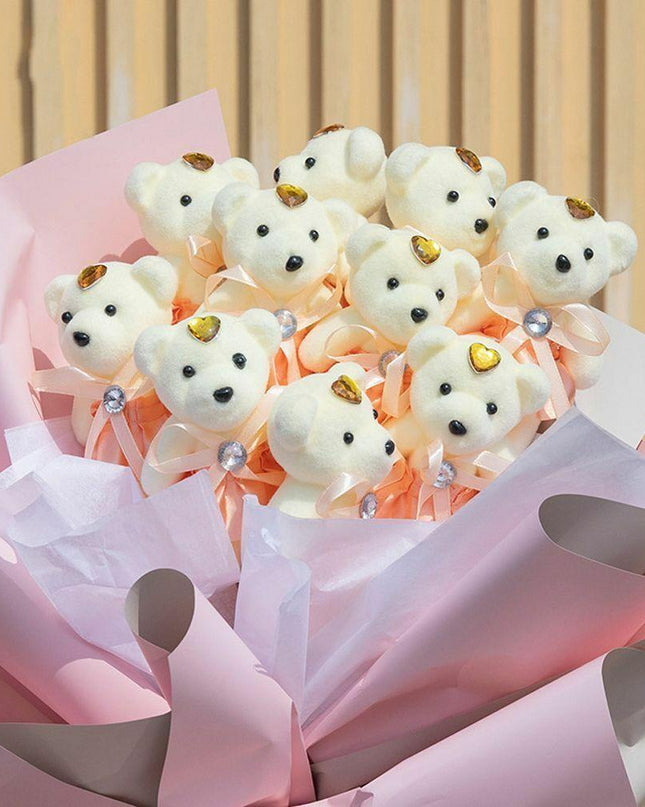 Floral Teddy Bear Celebration Bundle - Set of 10