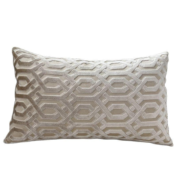 Luxurious Jacquard Velvet Throw Pillow Cover: Sophisticated Home Accent