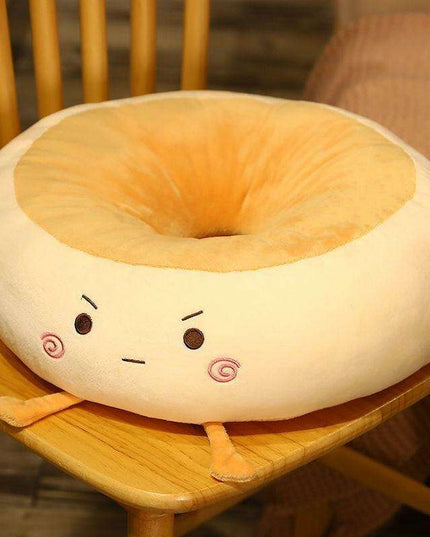 Bread Loaf Plush Comfort Cushion - Ideal for Relaxation, Travel, and Home Use