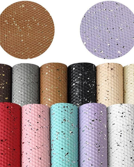 Luxe Diamond Pattern Extra-Large Faux Leather Craft Sheet - 0.8MM Thickness