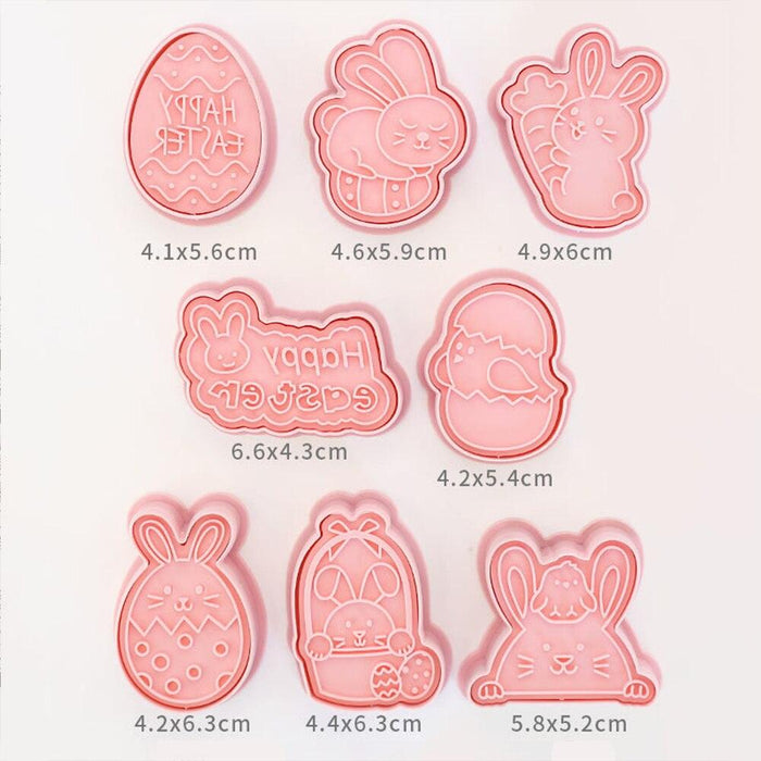 Easter Silicone Cookie Cutter Set - Bake Delightful Butterfly, Egg, and Bunny Cookies