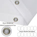 Winter Wonderland Snowflake Shower Curtain - Elevate Your Bathroom for the Holidays