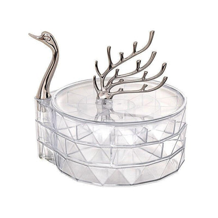 Elegant Swan 3-Tier Jewelry Display and Organizer Stand