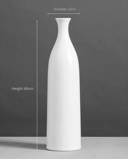 Elegant Tall Black Ceramic Vase - Available in Multiple Sizes for Stunning Decor