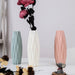 Nordic-Inspired Ceramic-Coated Plastic Vase for Stylish Home Decor