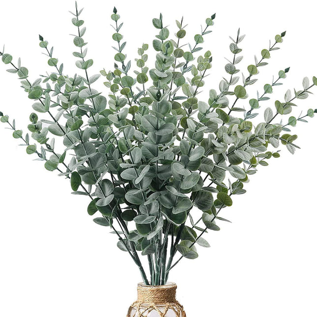 Realistic Artificial Eucalyptus Stems - Bring Natural Elegance to Your Home Decor