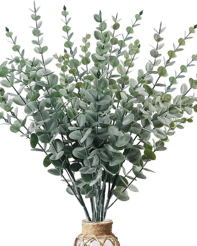 Realistic Artificial Eucalyptus Stems - Bring Natural Elegance to Your Home Decor