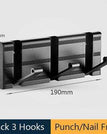 Black 3 Hooks