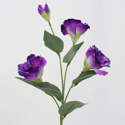 Deluxe 70cm Trigeminal Eustoma Silk Flower Bouquet - Lifelike Elegance
