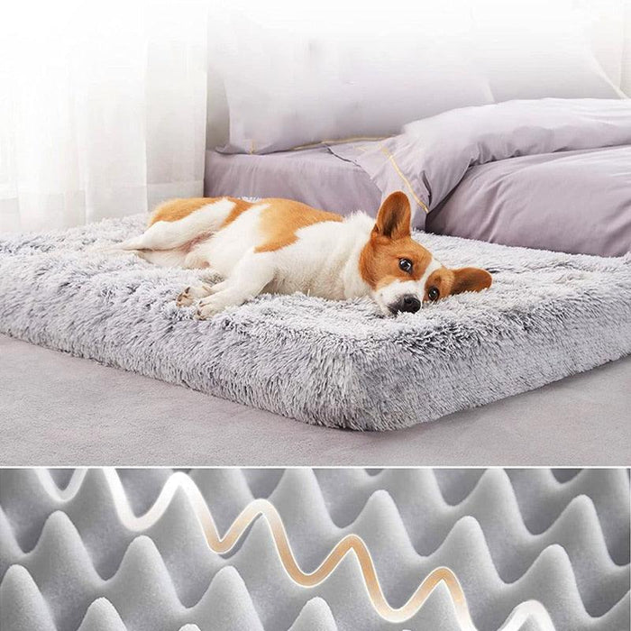 Plush Pet Bed Mat for Small Medium Large Dogs - Soft Removable Cushion